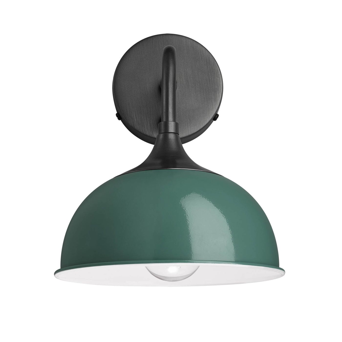 Turquoise with Pewter Holder Chelsea Dome Wall Light - 8 Inch - CH-DWL8-T-PH