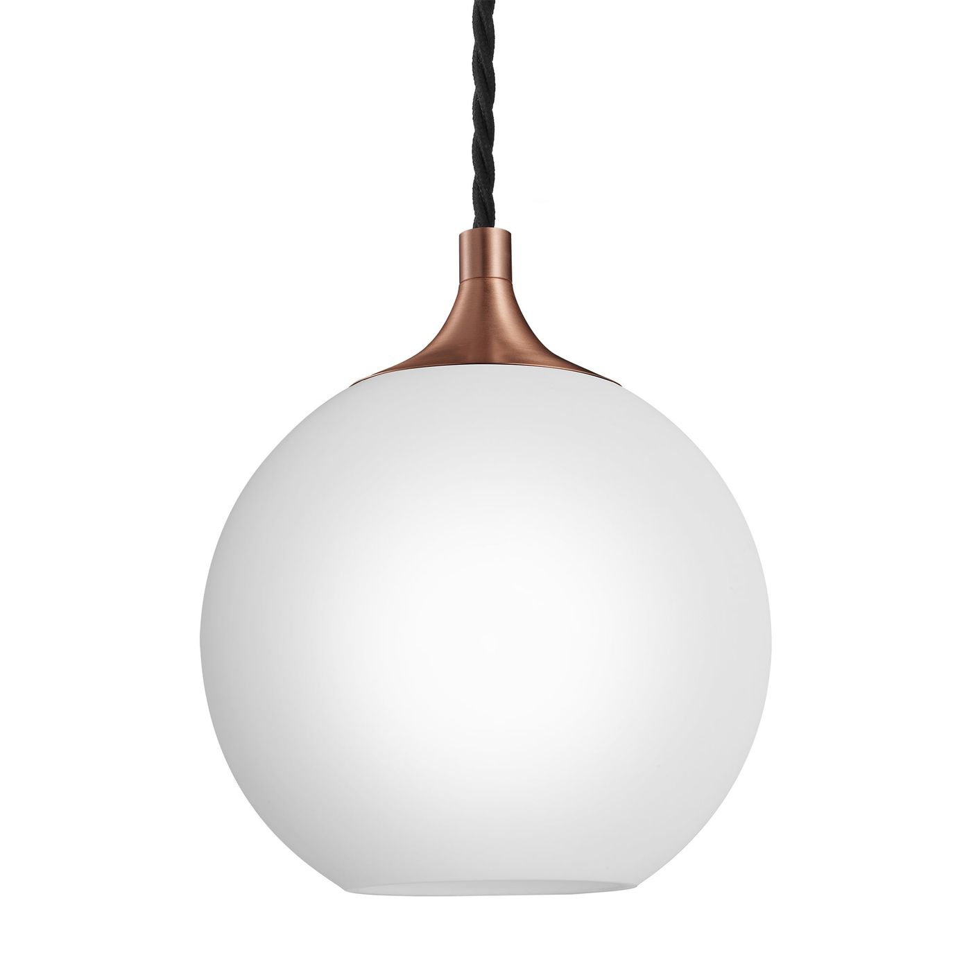 Chelsea Opal Glass Globe Pendant Light - 9 Inch - White Industville CH-OGL-GLP9-W-CH