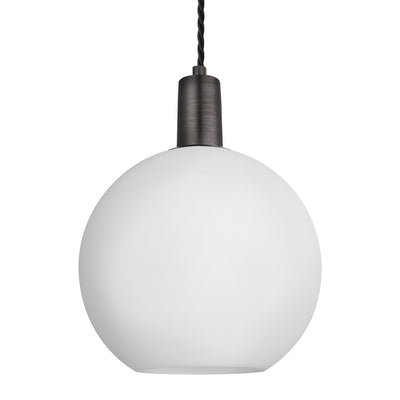 Sleek Opal Glass Globe Pendant Light - 9 Inch - Glass Lighting - Industville Lighting UK