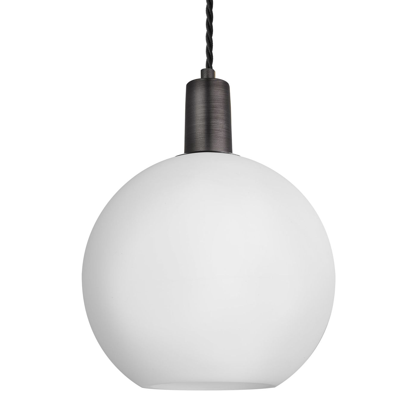 Sleek Opal Glass Globe Pendant Light - 9 Inch Industville SL-OGL-GLP9-W-PH