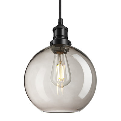 Brooklyn Glass Globe Pendant - 9 Inch - Kitchen Island Lighting - Industville Lighting UK