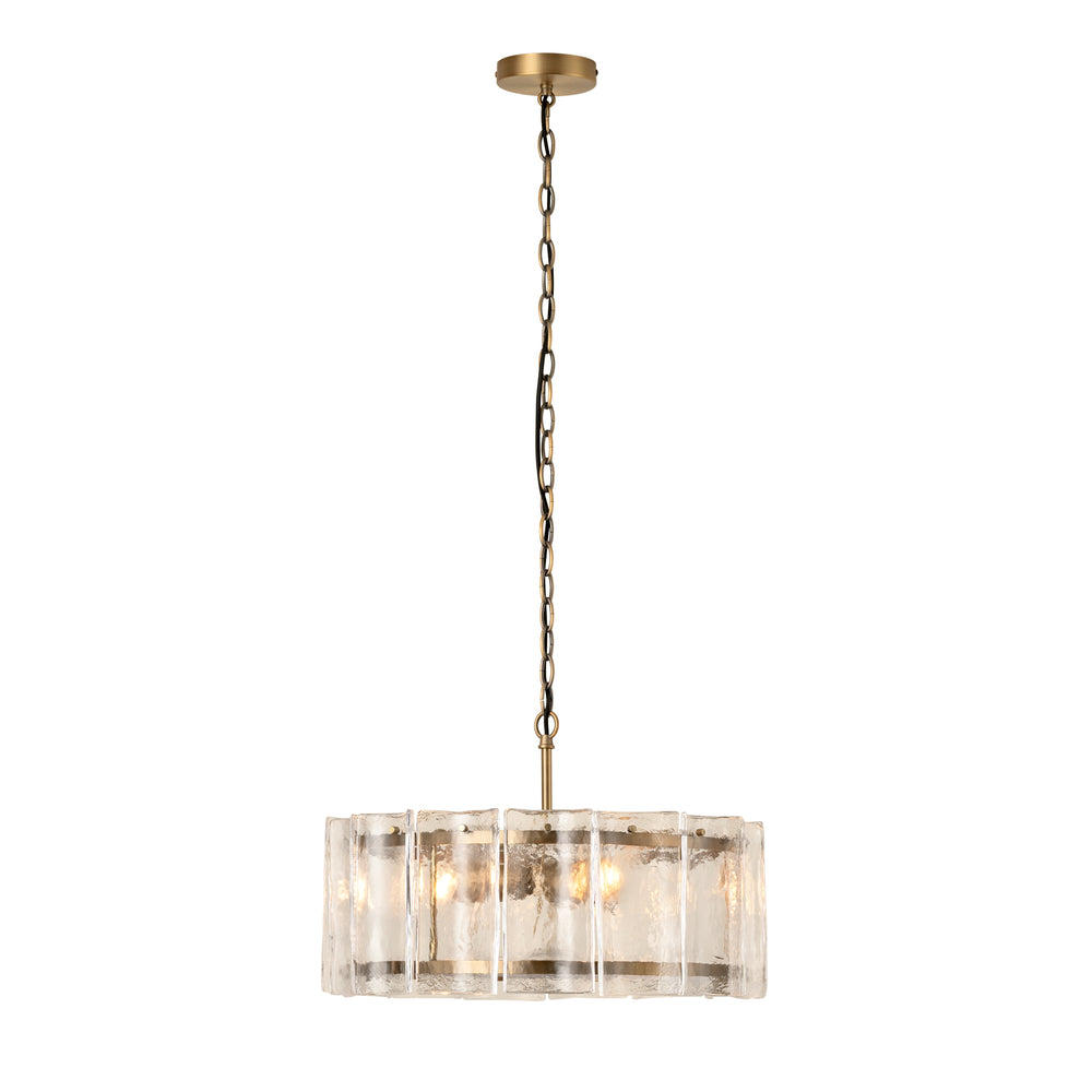 Amberley Round Chandelier Light in 22 Inch with Clear Glass