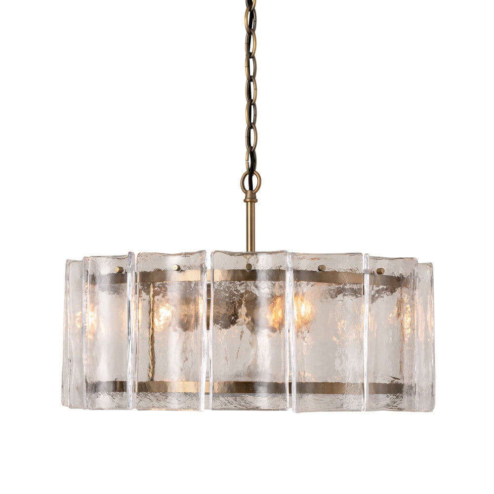 Amberley Round Chandelier Light in 22 Inch with Clear Glass