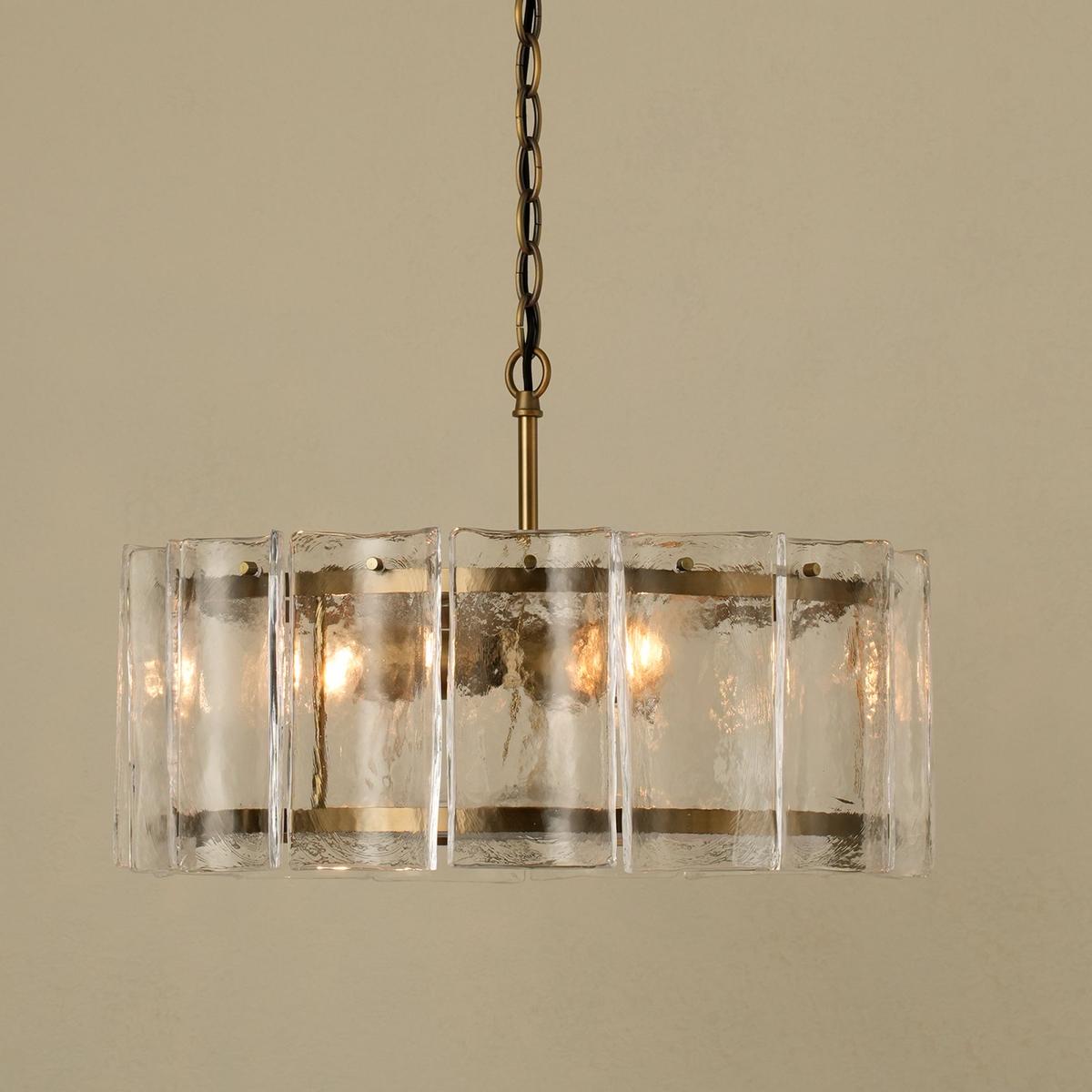 Amberley Round Chandelier Light in 22 Inch with Clear Glass