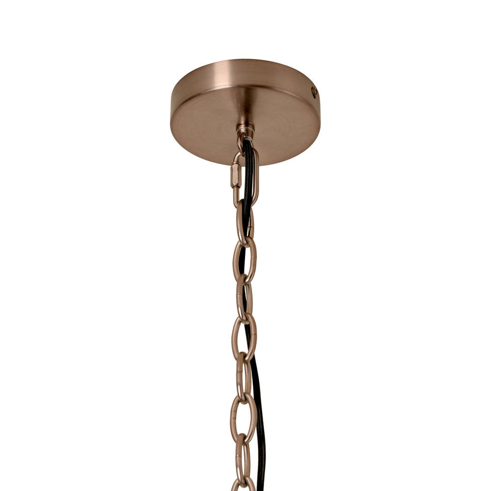 Close up of Bronze Ceiling Rose and Chain Holder