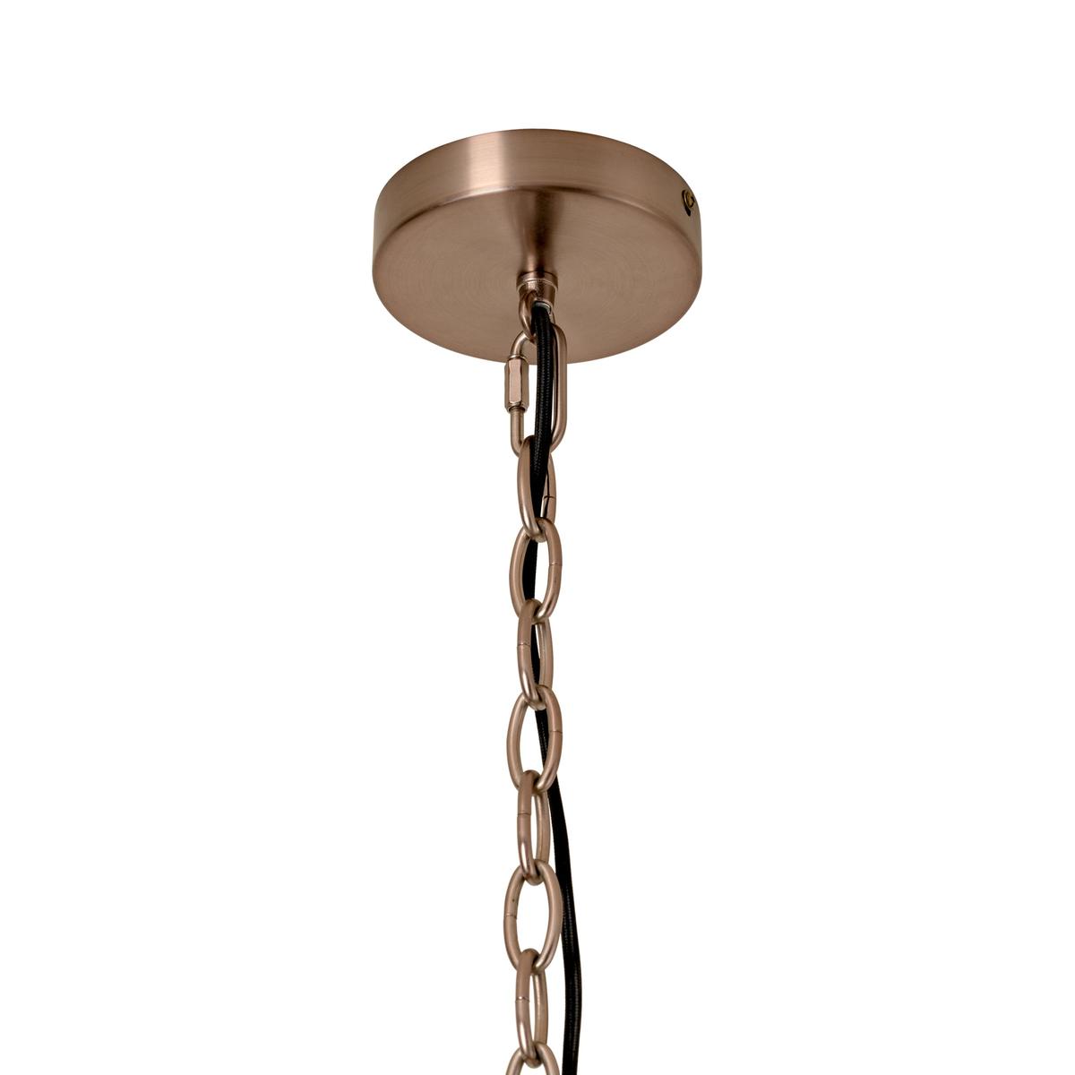 Close up of Bronze Ceiling Rose and Chain Holder