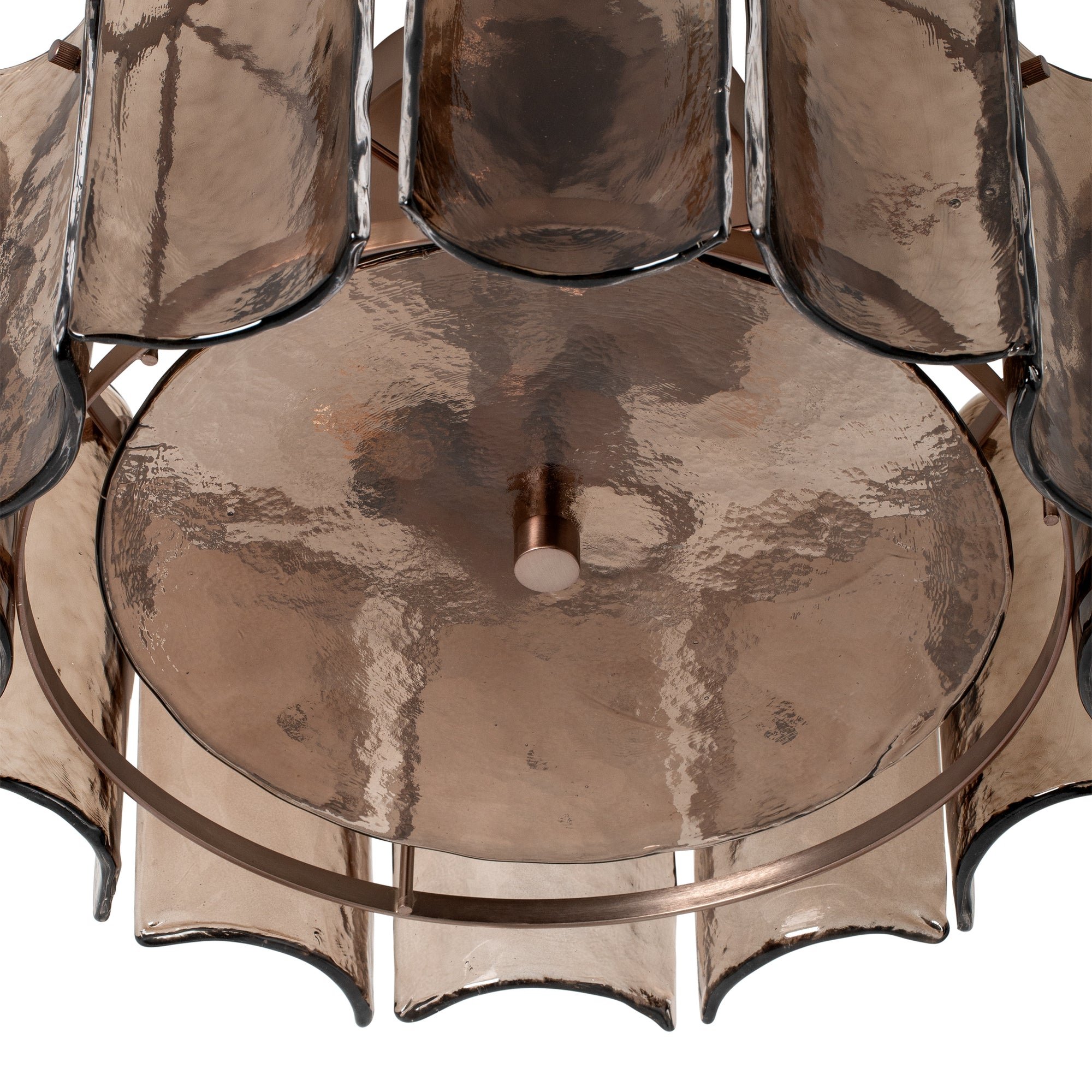 Amberley Round Flush Mount Light - 16 Inch - Bronze & Mocha