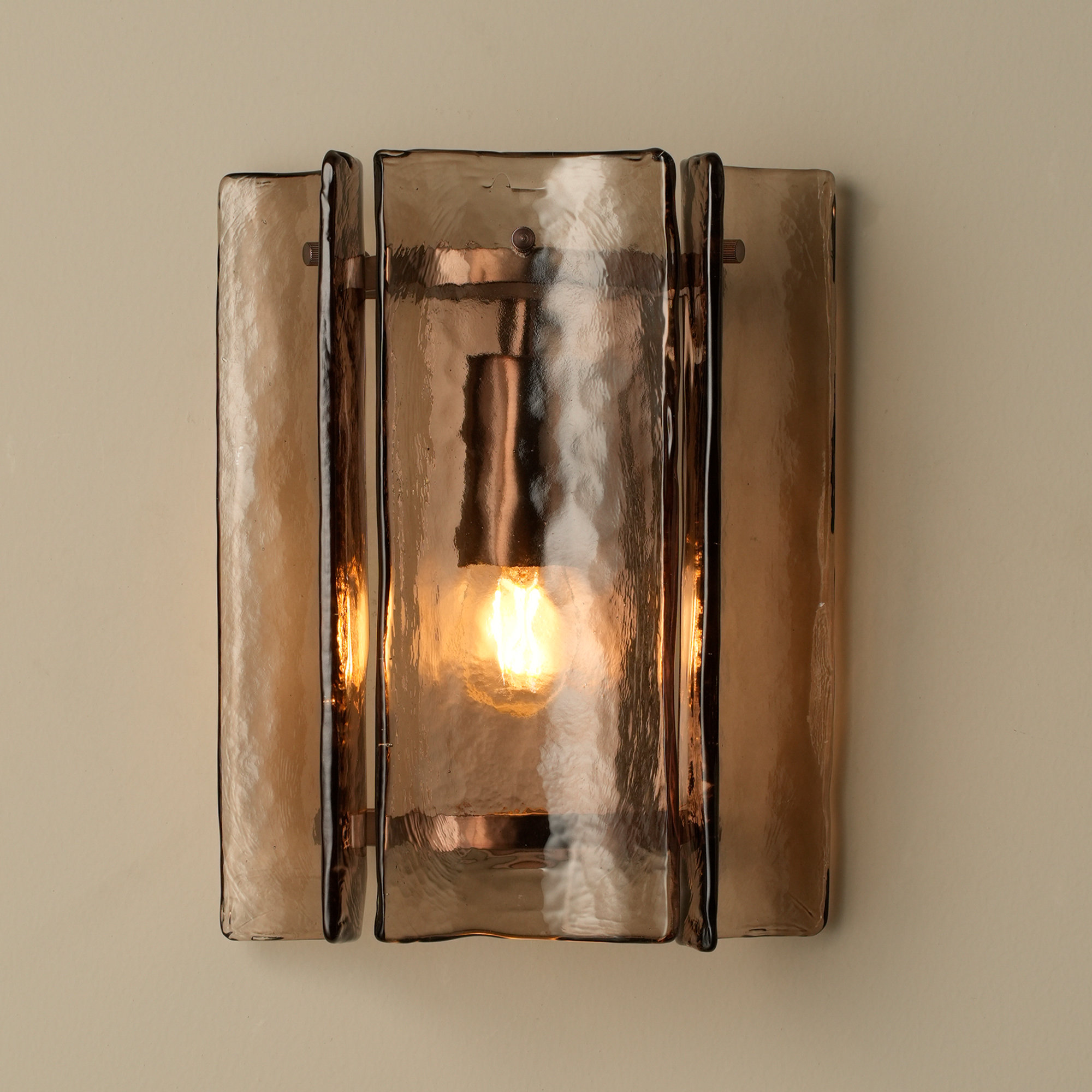 Amberley Wall Light - 8 Inch - Bronze & Mocha