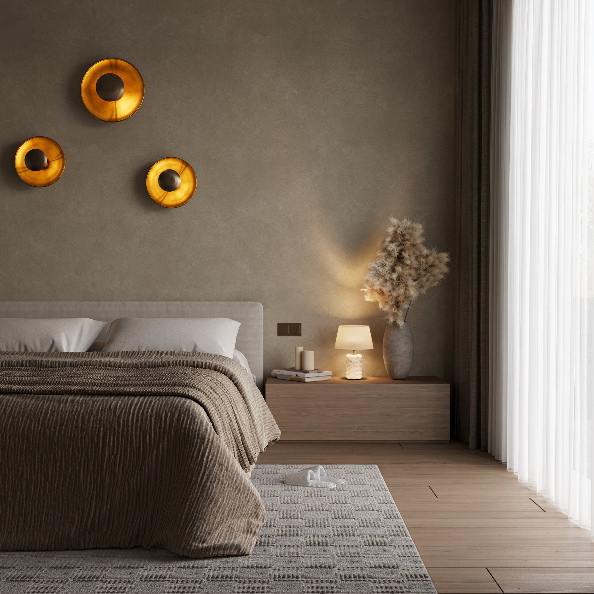 Brass Boston Round Metal Diffuser Wall Light Flush Mount  in 13 inch, Product code is BO-MD-WLFM13-B