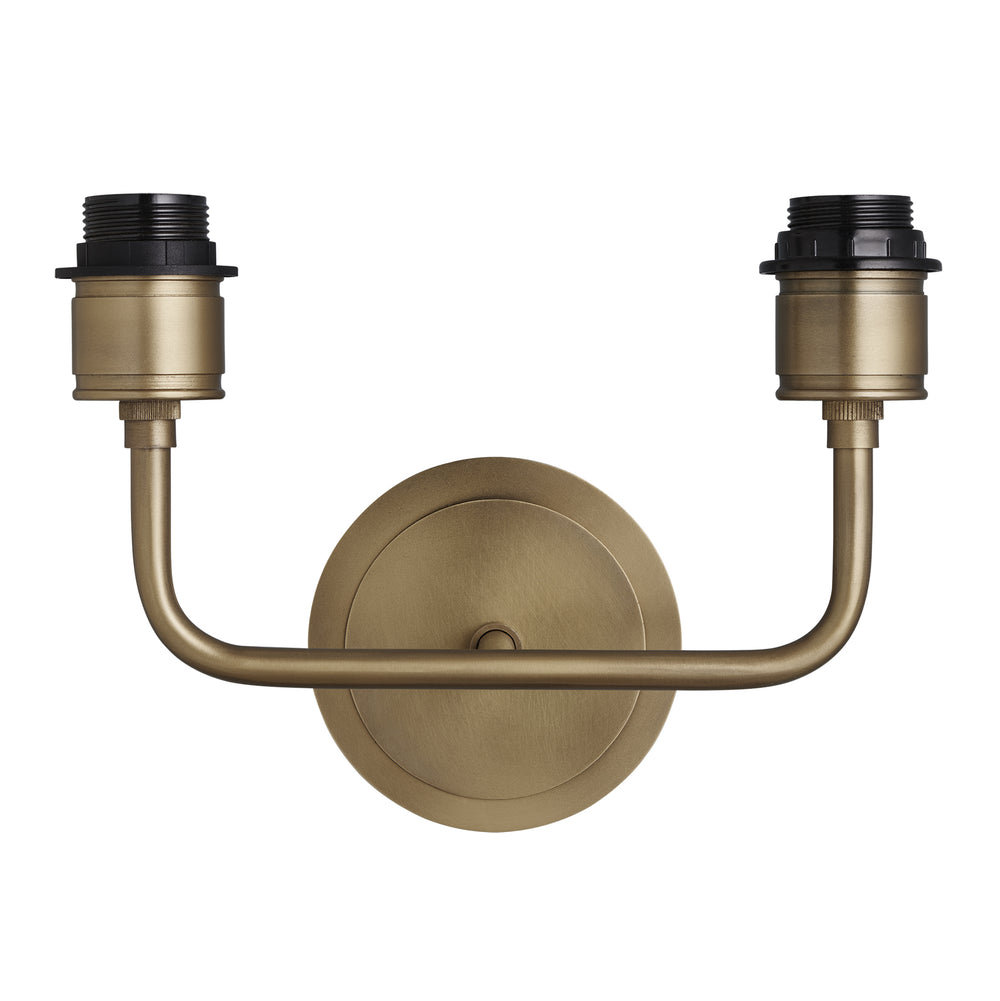 Albany Double Wall Holder in Brass Finish