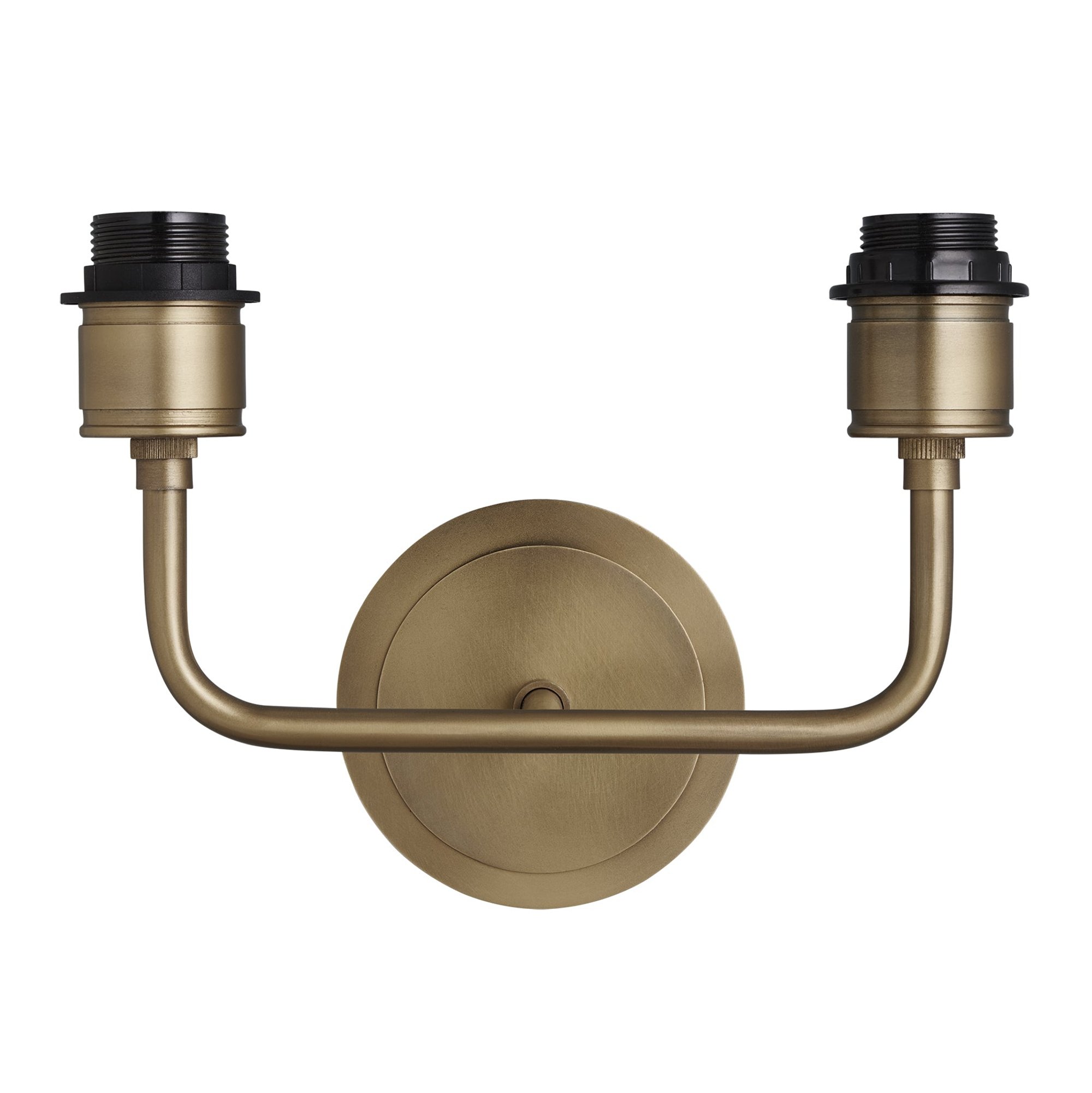 Albany Double Wall Light Holder in Brass, Product Code AL-WL-D-B-EM-S-NC-GB