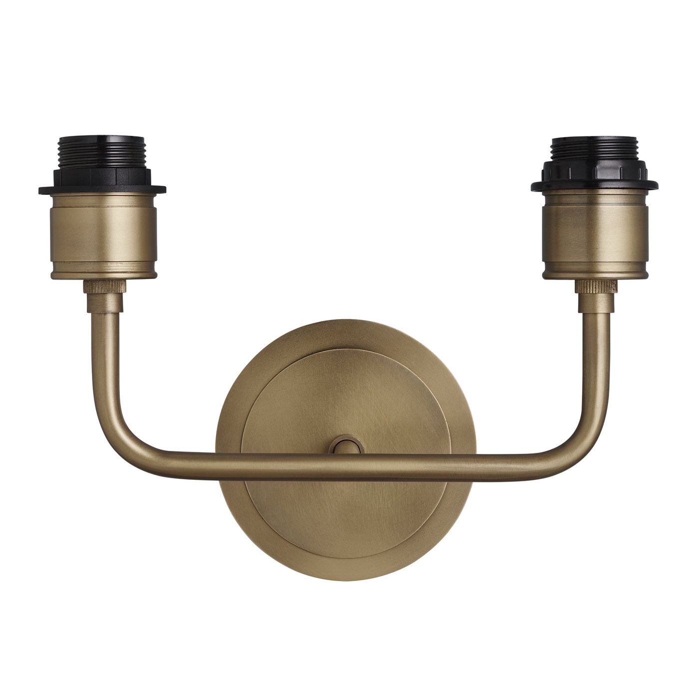 Albany Double Wall Light Holder in Brass, Product Code AL-WL-D-B-EM-S-NC-GB