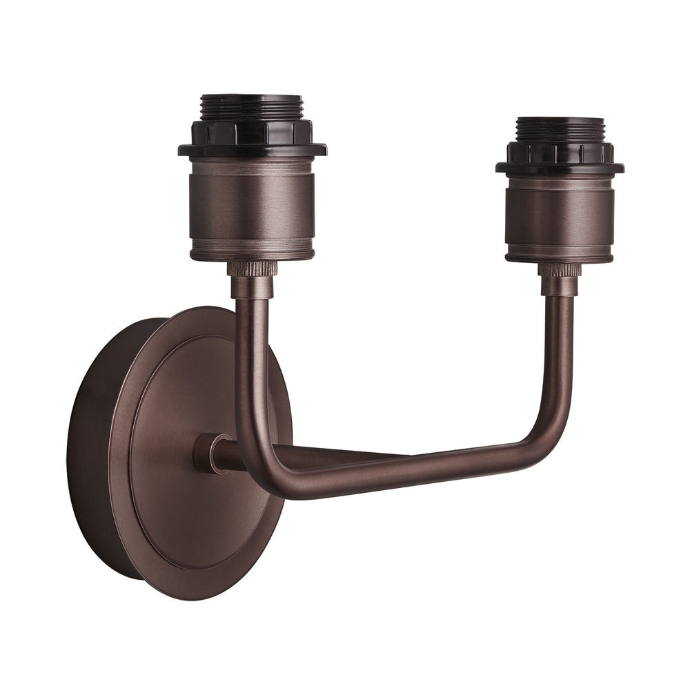 Albany Double Wall Light Holder in Bronze, Product Code AL-WL-D-BZ-EM-S-NC-GB