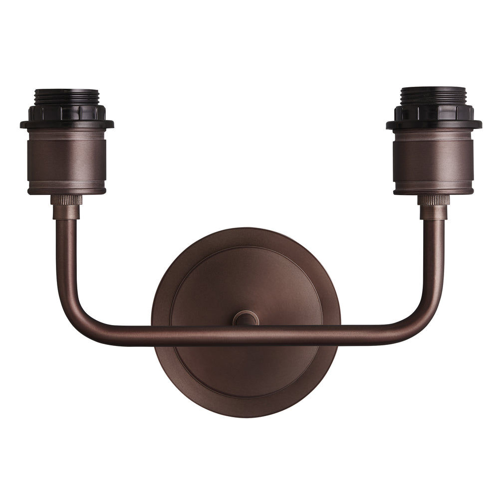 Albany Double Wall Light Holder in Bronze, Product Code AL-WL-D-BZ-EM-S-NC-GB