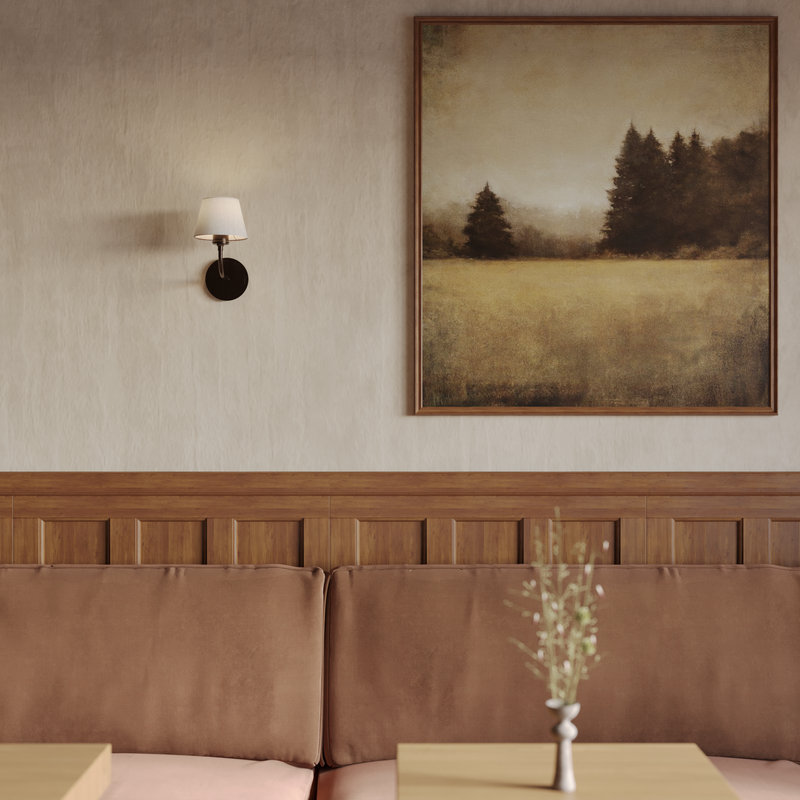 Albany Wall Light - Natural Cotton Shade - Wall Lights - Industville Lighting UK