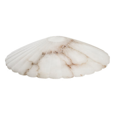 Alabaster Fluted Slope Pendant Light - 9 Inch - Industville Lighting UK
