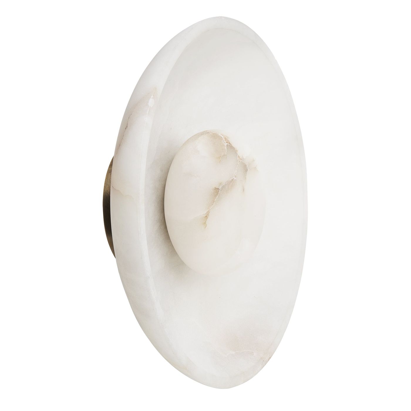 Alabaster Wall Light in 10 inch in White, Product Code AL-WL10-W