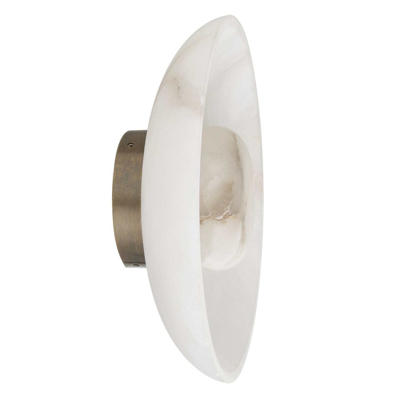 Alabaster Wall Light in 10 inch in White, Product Code AL-WL10-W