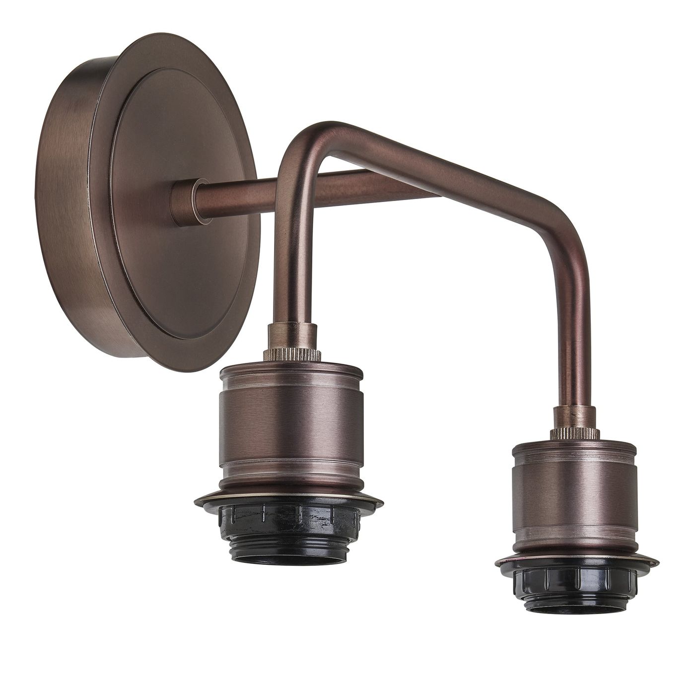 Albany Wall Light Holder in Bronze Finish in Side View