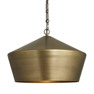 Balham Lantern Pendant Light 15 Inch in Brass