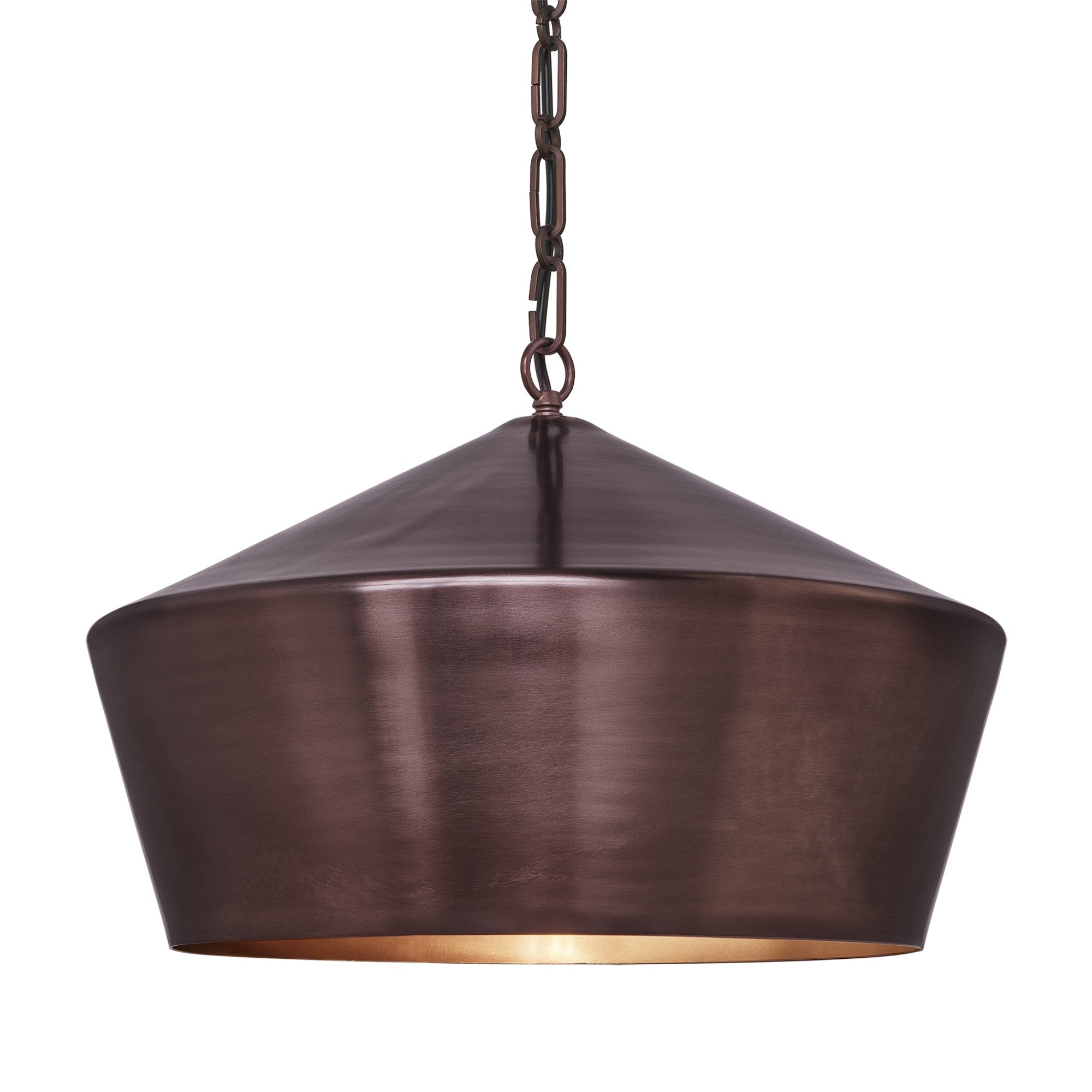 Balham Lantern Pendant Light 15 Inch in Bronze
