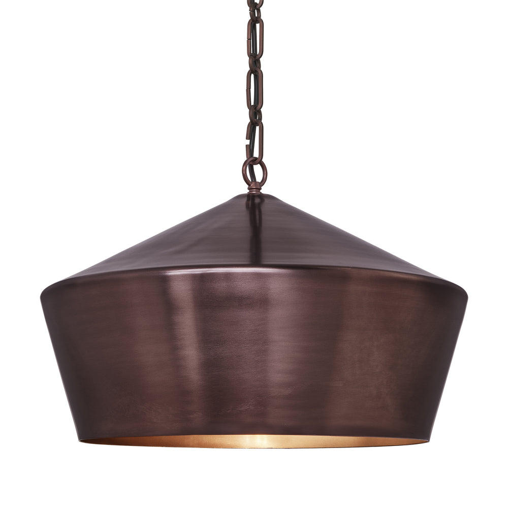 Balham Lantern Pendant Light 15 Inch in Bronze