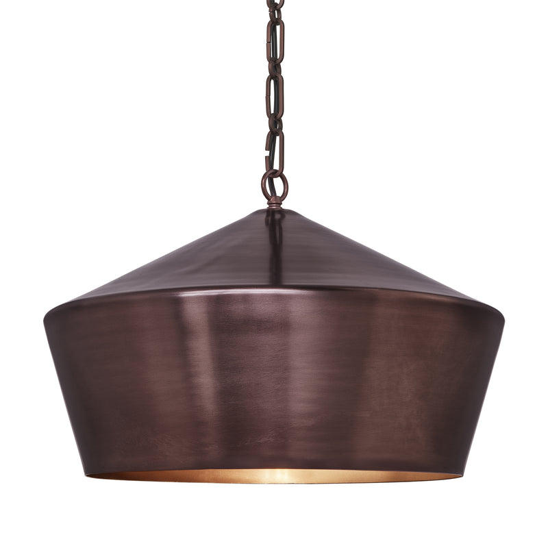 Balham Lantern Pendant Light 15 Inch in Bronze