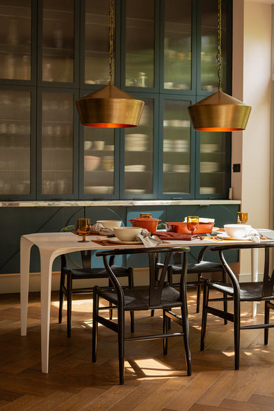 Balham Lantern Pendant Light 15 Inch in Brass