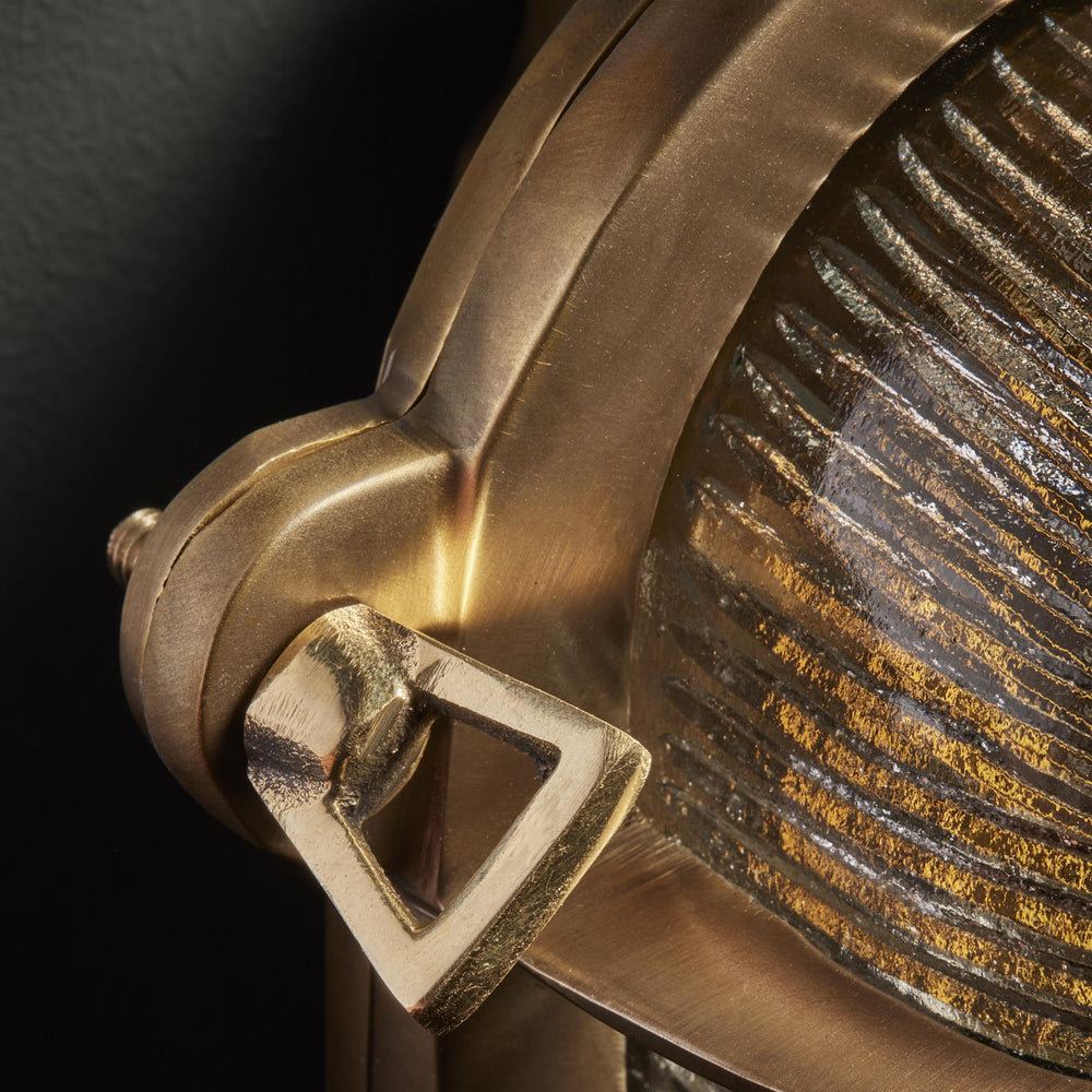 Brass Bulkhead Outdoor & Bathroom Oval Wall Light in 6 Inch, Product code is BK-IP65-OWL6-B-BSW-RB