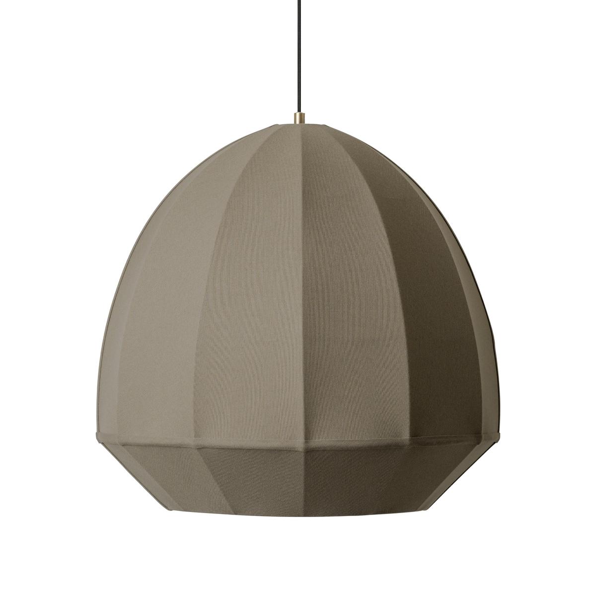 Burnham Fabric Dome Pendant Light in  20 Inch with Olive Green Finish