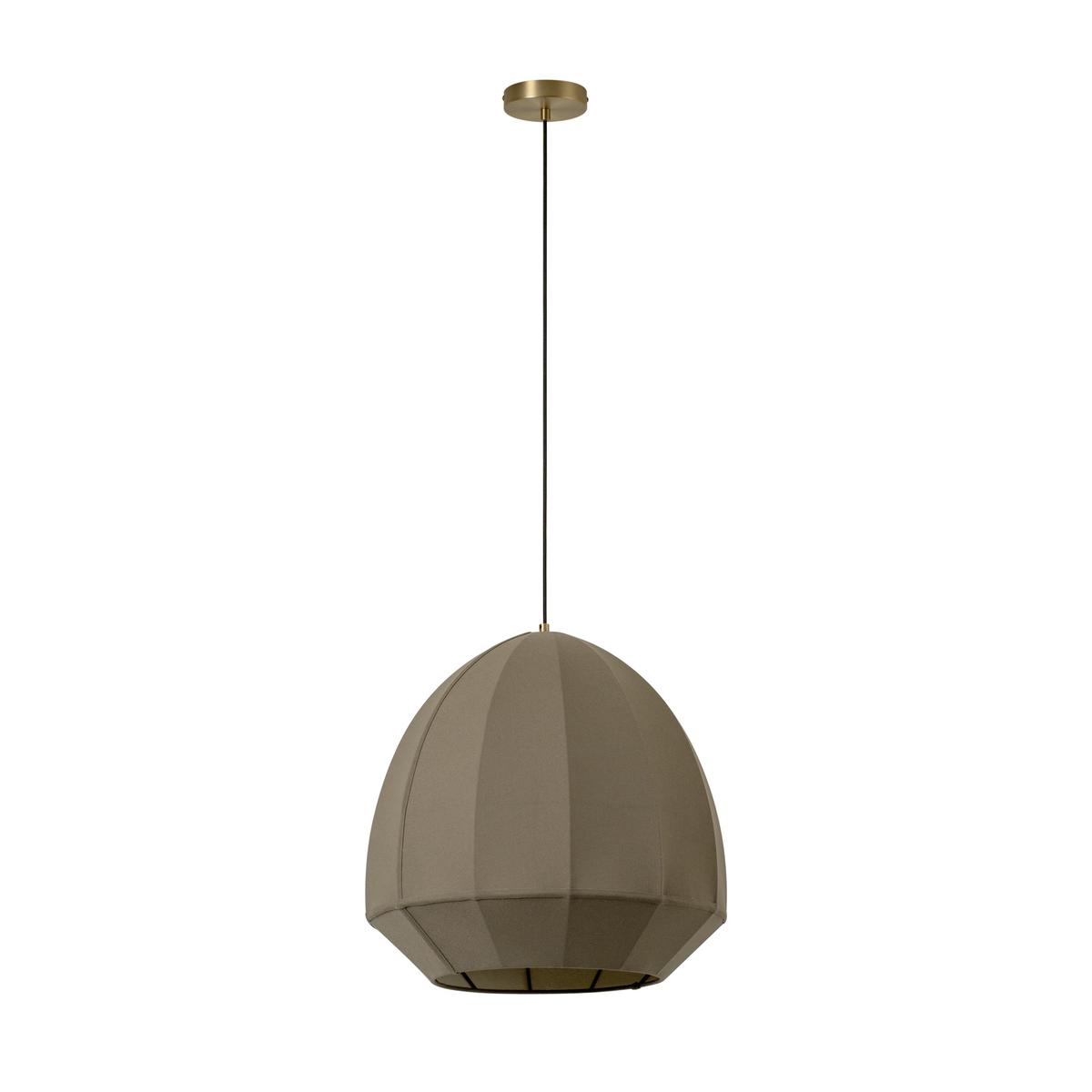 Burnham Fabric Dome Pendant Light in  20 Inch with Olive Green Finish