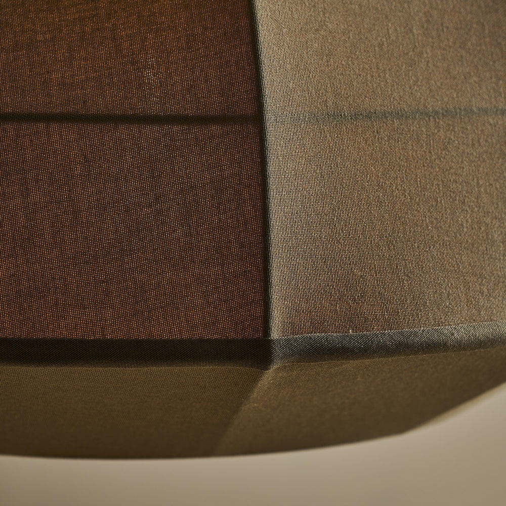 Burnham Fabric Wide Dome Pendant Light in 24 Inch with Olive Green Finish