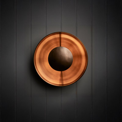 Boston Round Metal Diffuser Wall Light - Glass Lighting - Industville Lighting UK