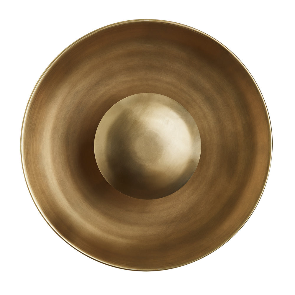 Brass Boston Round Metal Diffuser Wall Light Flush Mount  in 17 inch, Product code is BO-MD-WLFM17-B