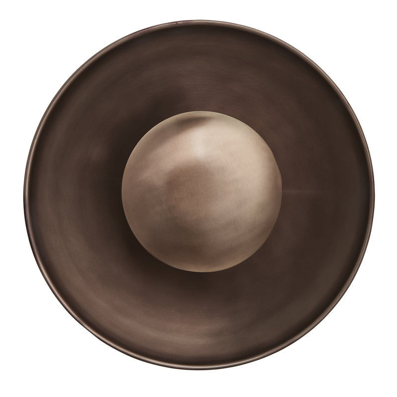 Bronze Boston Round Metal Diffuser Wall Light Flush Mount  in 13 inch, Product code is BO-MD-WLFM13-BZ
