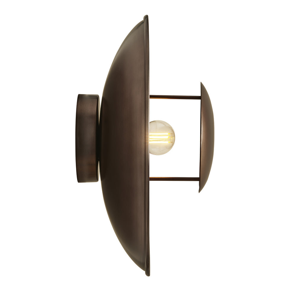 Bronze Boston Round Metal Diffuser Wall Light Flush Mount  in 13 inch, Product code is BO-MD-WLFM13-BZ