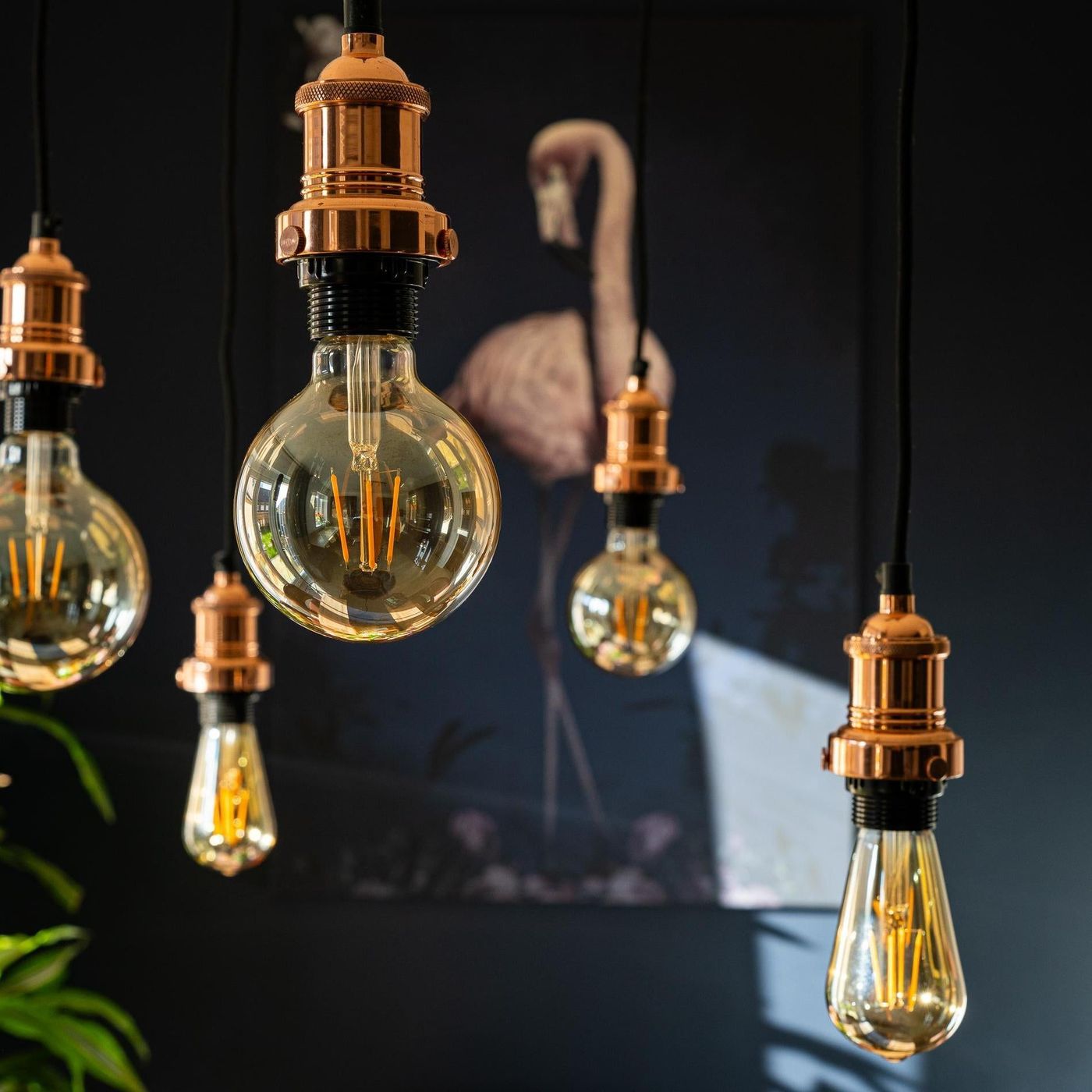 Copper Brooklyn 5 Wire Pendant - Industville BR-5WP-C