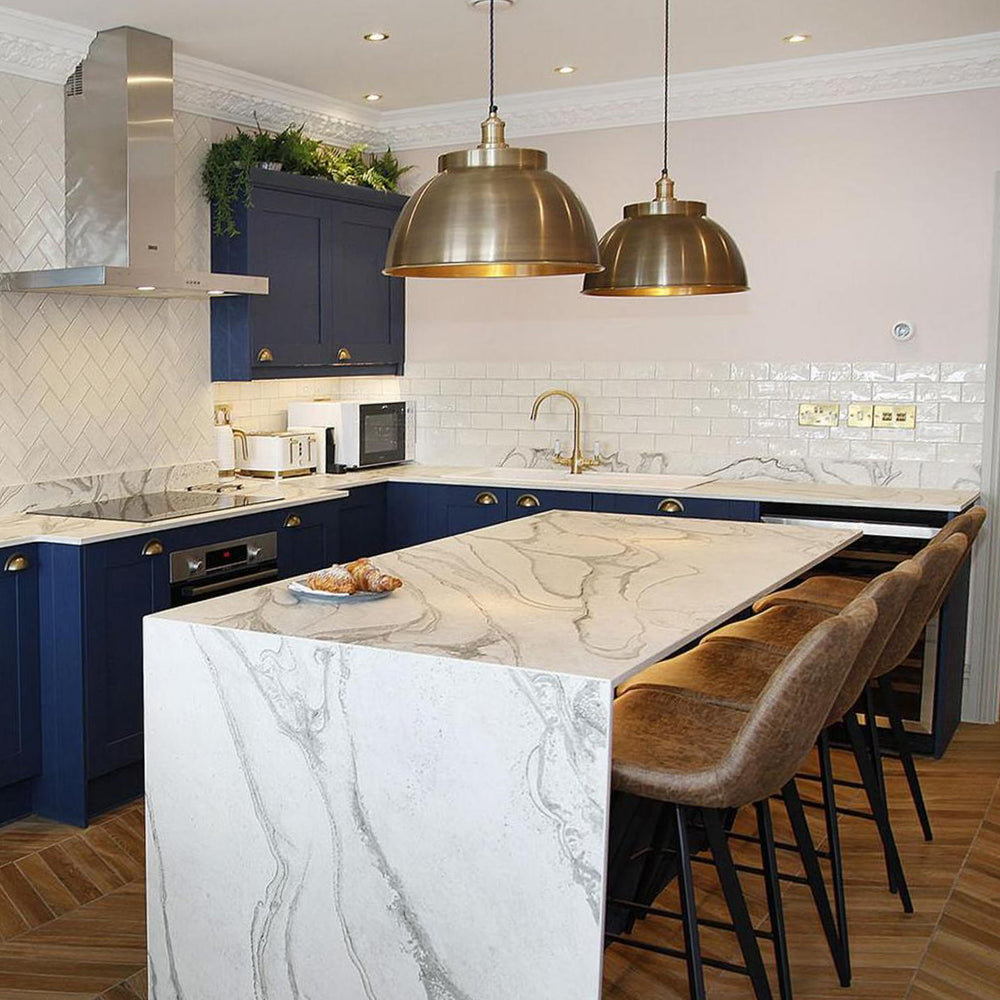 Brass with Brass Holder Brooklyn Dome Pendant - 17 Inch -  Industville BR-DP17-B-BH