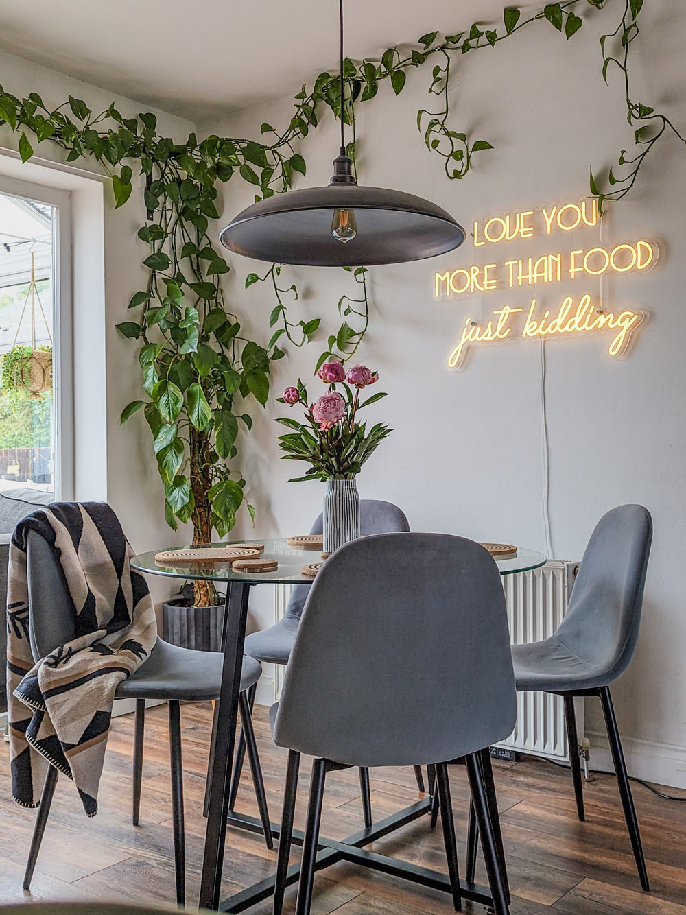 Brooklyn Giant Bowl Pendant in 24 Inch in Pewter with Pewter Holder, Product Code BR-GBP24-P-PH