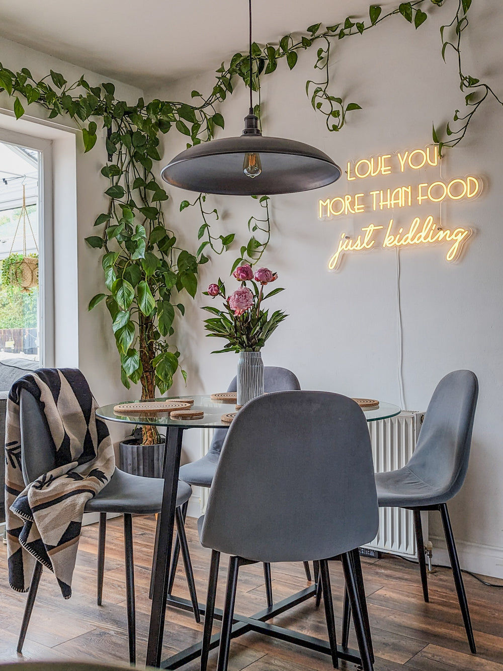 Brooklyn Giant Bowl Pendant in 24 Inch in Pewter with Pewter Holder, Product Code BR-GBP24-P-PH