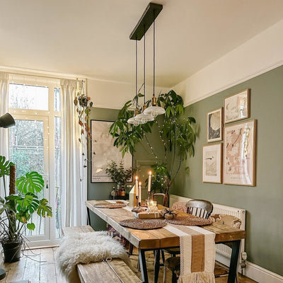 Brooklyn Glass Dome Wire Cluster Lights - 8 Inch - Modern & Contemporary Ceiling Lights - Industville Lighting UK