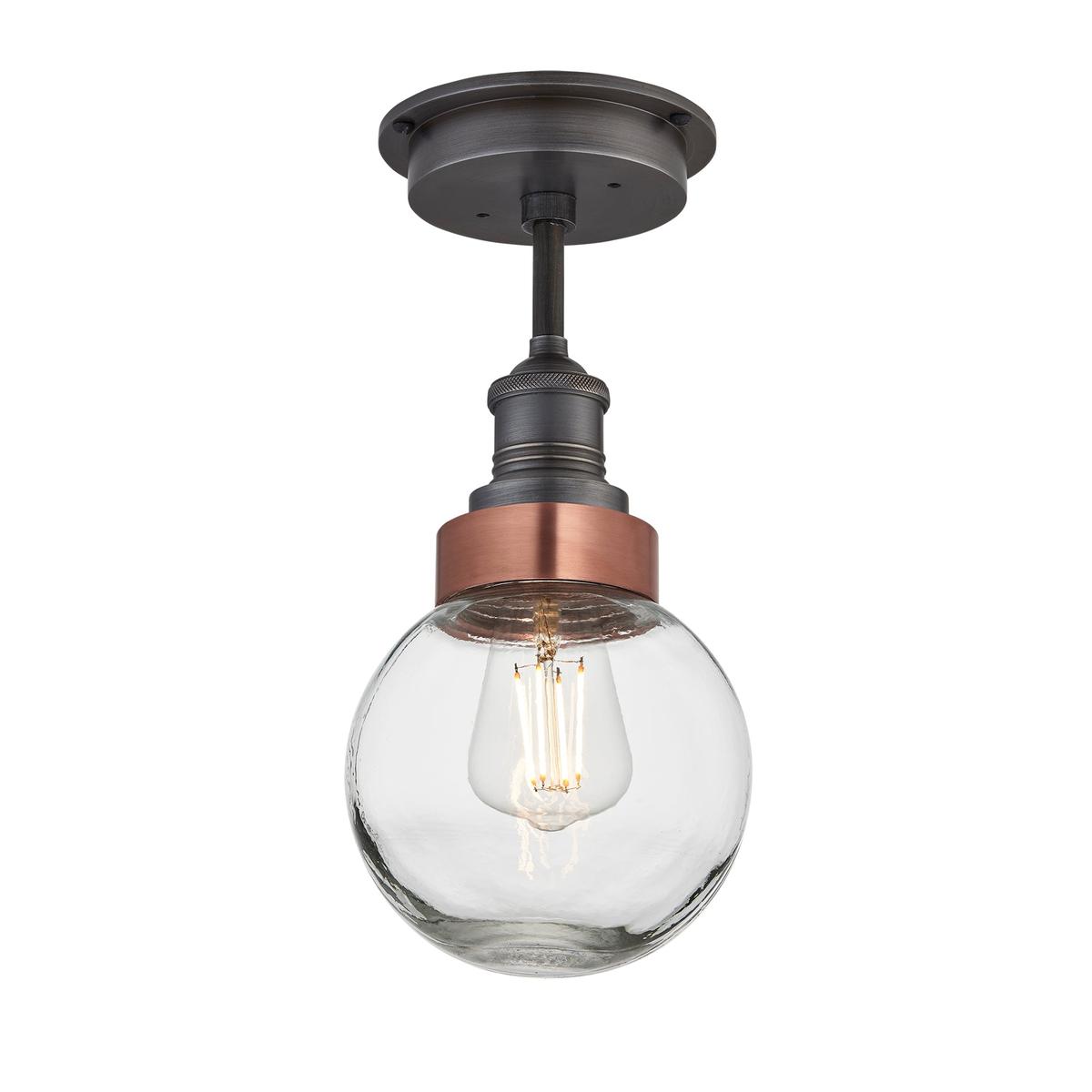 Brooklyn Outdoor & Bathroom Globe Semi Flush Mount