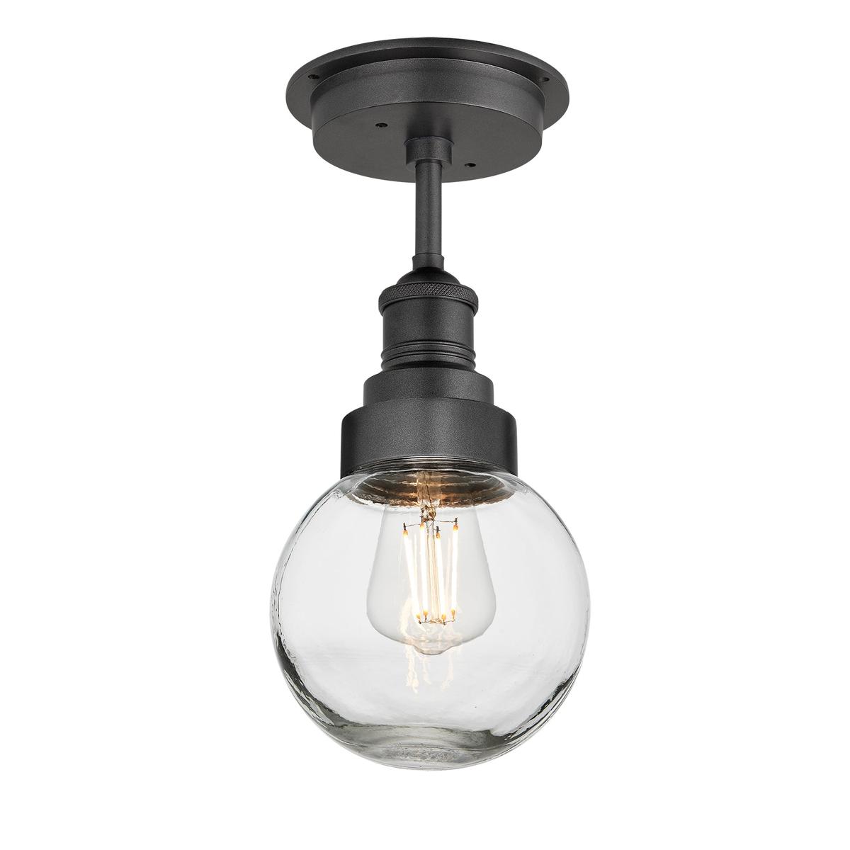 Brooklyn Outdoor & Bathroom Globe Semi Flush Mount