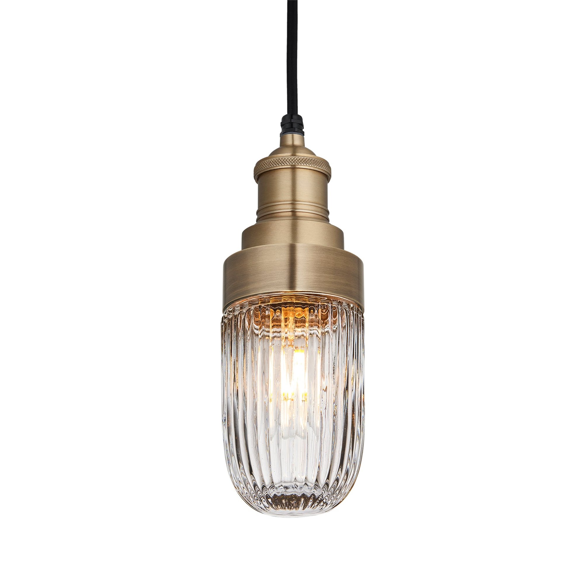 Brooklyn Outdoor & Bathroom Ribbed Tube Pendant