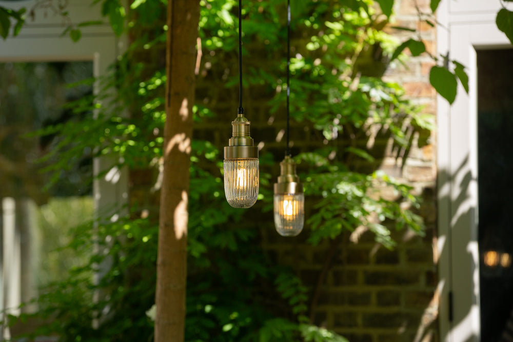 Brooklyn Outdoor & Bathroom Ribbed Tube Pendant