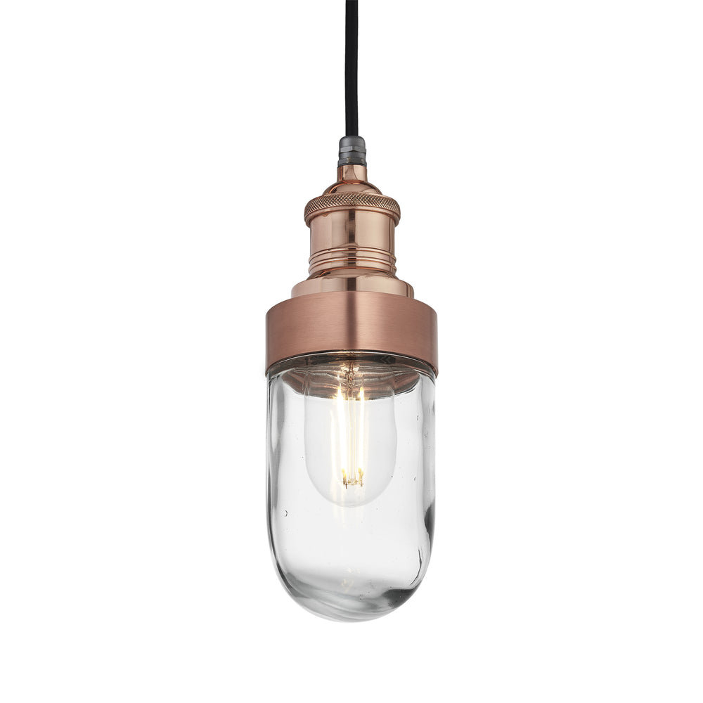 Copper Holder Copper Ring Brooklyn Outdoor & Bathroom Pendant BR-IP65-P-CH-CR