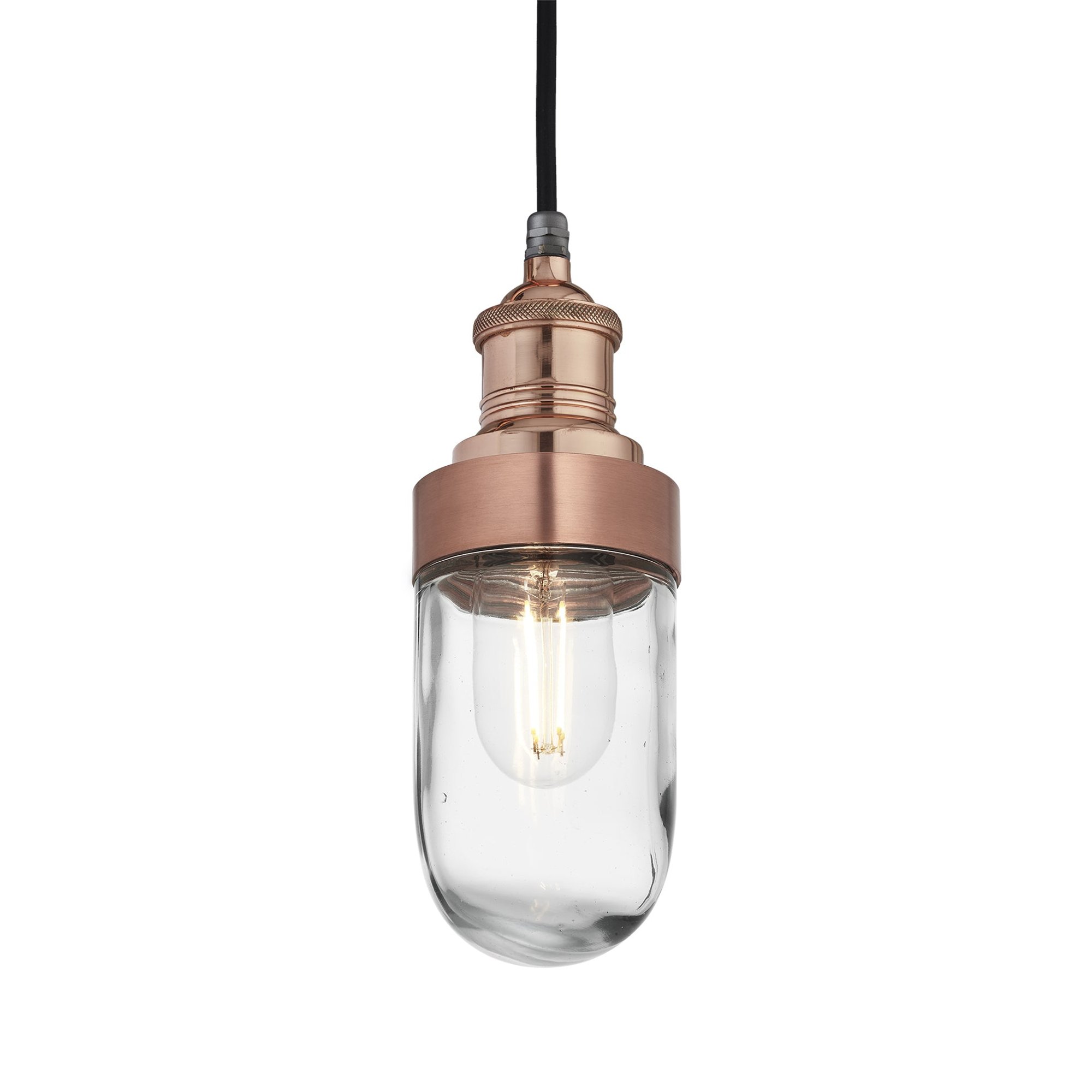 Copper Holder Copper Ring Brooklyn Outdoor & Bathroom Pendant BR-IP65-P-CH-CR