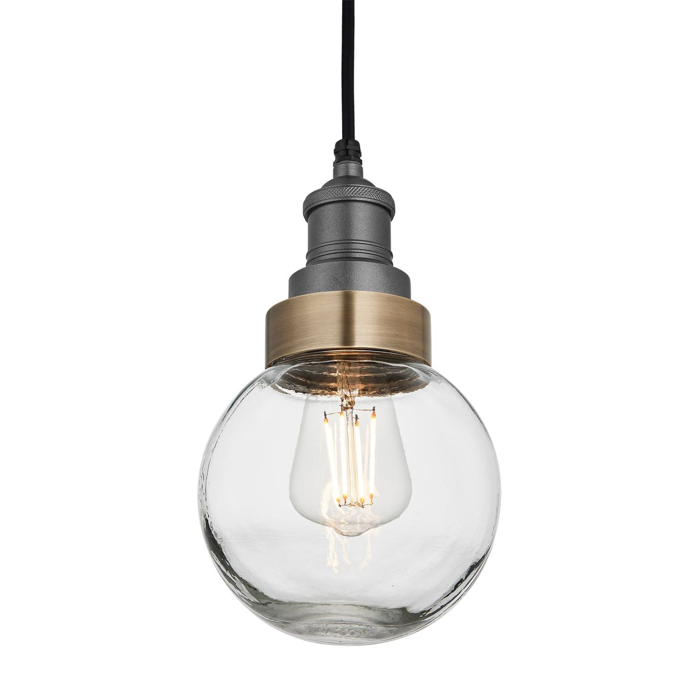 Pewter Holder Brass Ring Brooklyn Outdoor & Bathroom Globe Pendant Light BR-IP65-P-PH-BR-GLG
