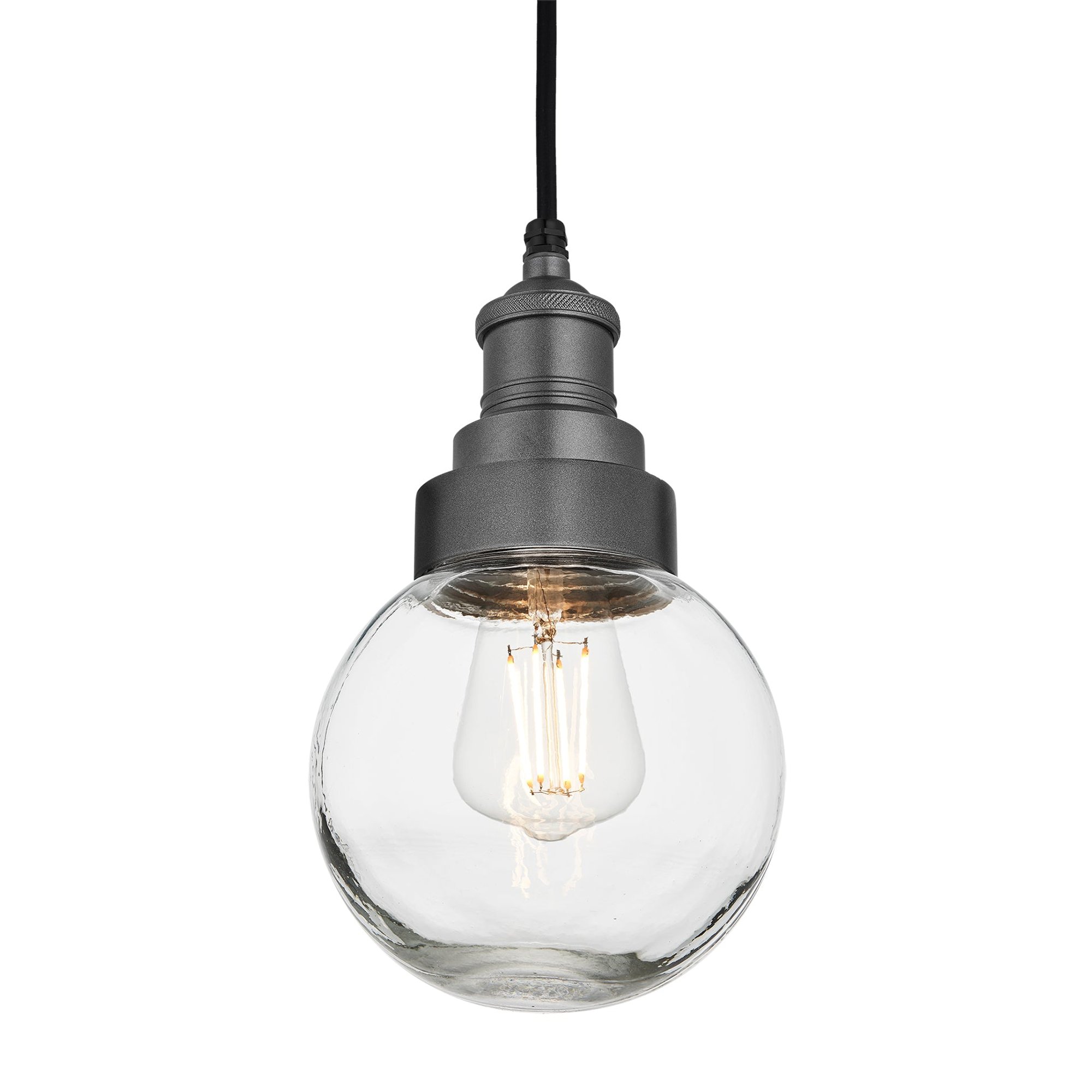 Pewter Holder Pewter Ring Brooklyn Outdoor & Bathroom Globe Pendant Light BR-IP65-P-PH-PR-GLG