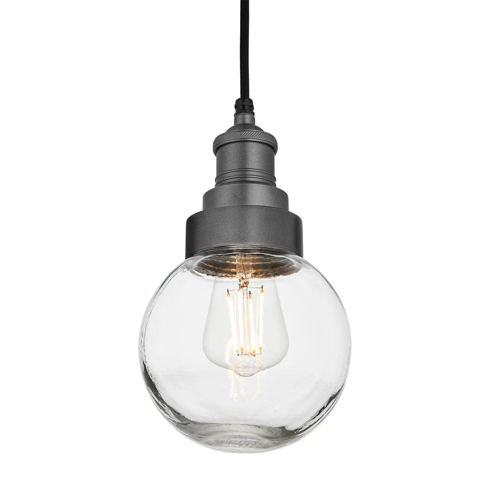 Pewter Holder Pewter Ring Brooklyn Outdoor & Bathroom Globe Pendant Light BR-IP65-P-PH-PR-GLG